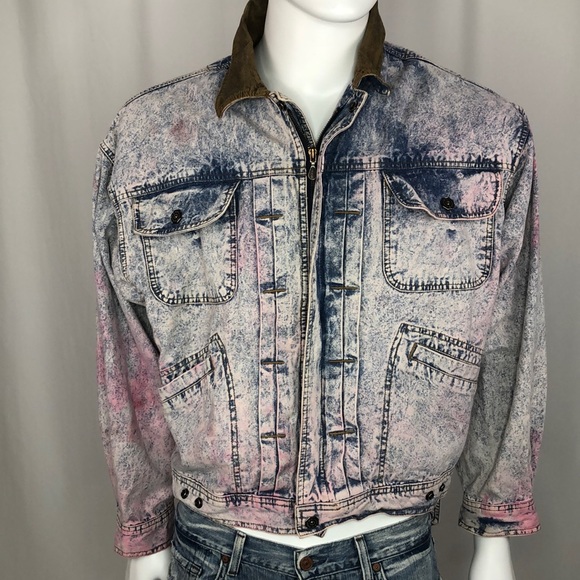 Mirage Vintage Acid Wash Denim Jacket - Picture 2 of 10